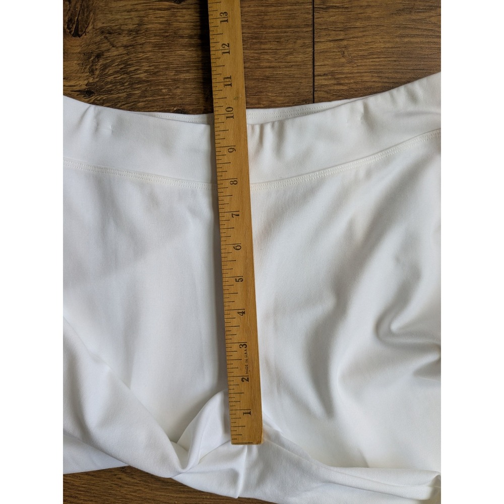 NWOT $198‎ Eileen Fisher White Ponte Straight Leg Stretch Casual Pants XS - Picture 6 of 13